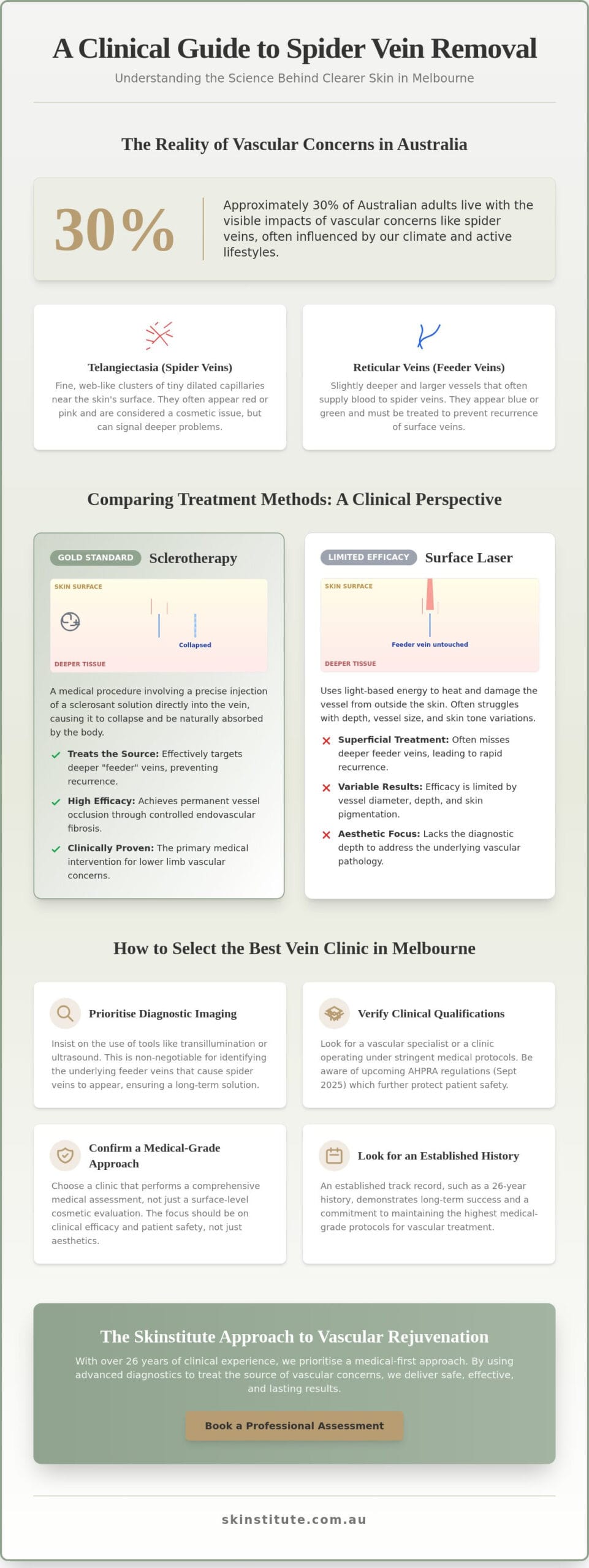 Best Clinic for Spider Vein Removal Melbourne: A Clinical Selection Guide