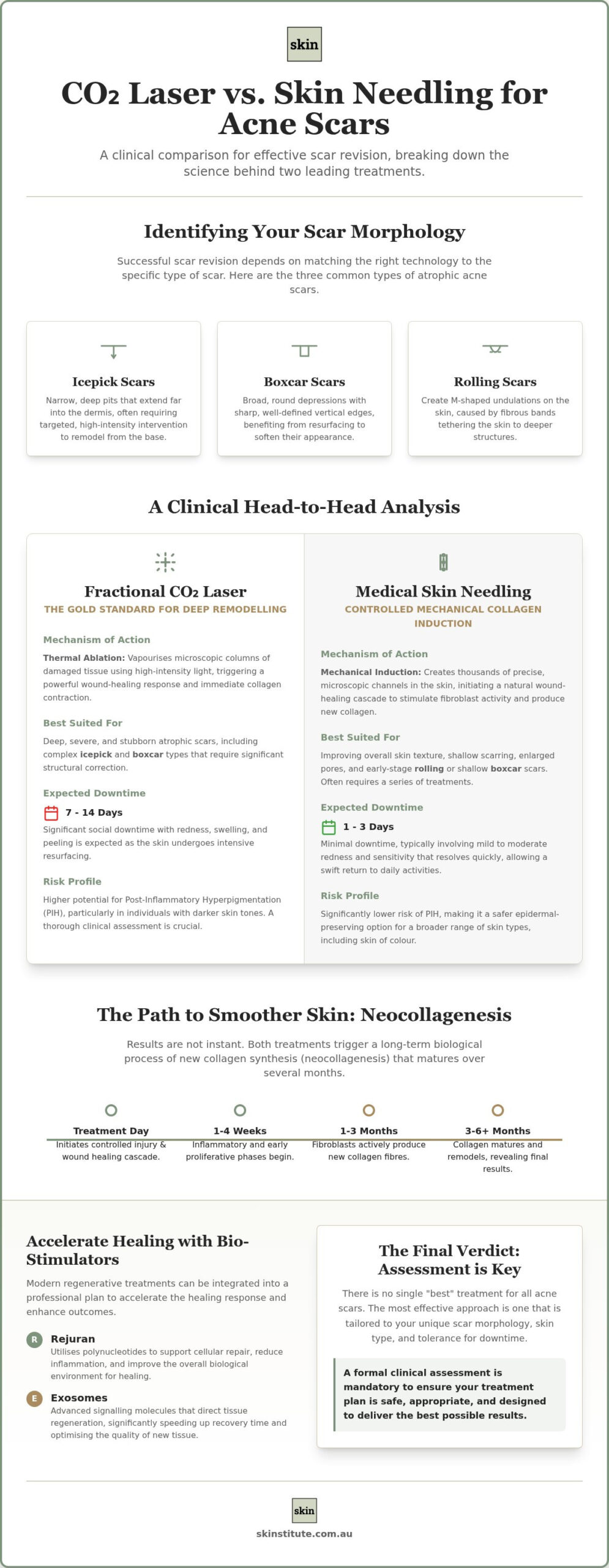 CO2 Laser vs Skin Needling for Acne Scars: A Clinical Comparison